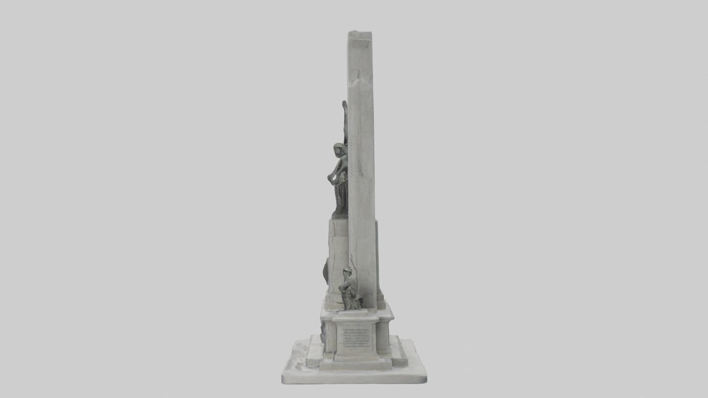 3D model Heroes of Independence monument model VR / AR / low-poly