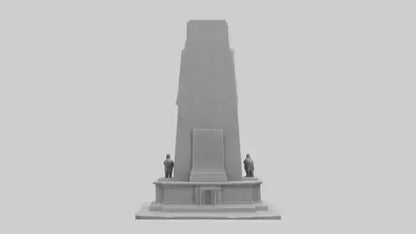3D model Heroes of Independence monument model VR / AR / low-poly
