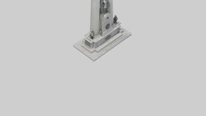 3D model Heroes of Independence monument model VR / AR / low-poly
