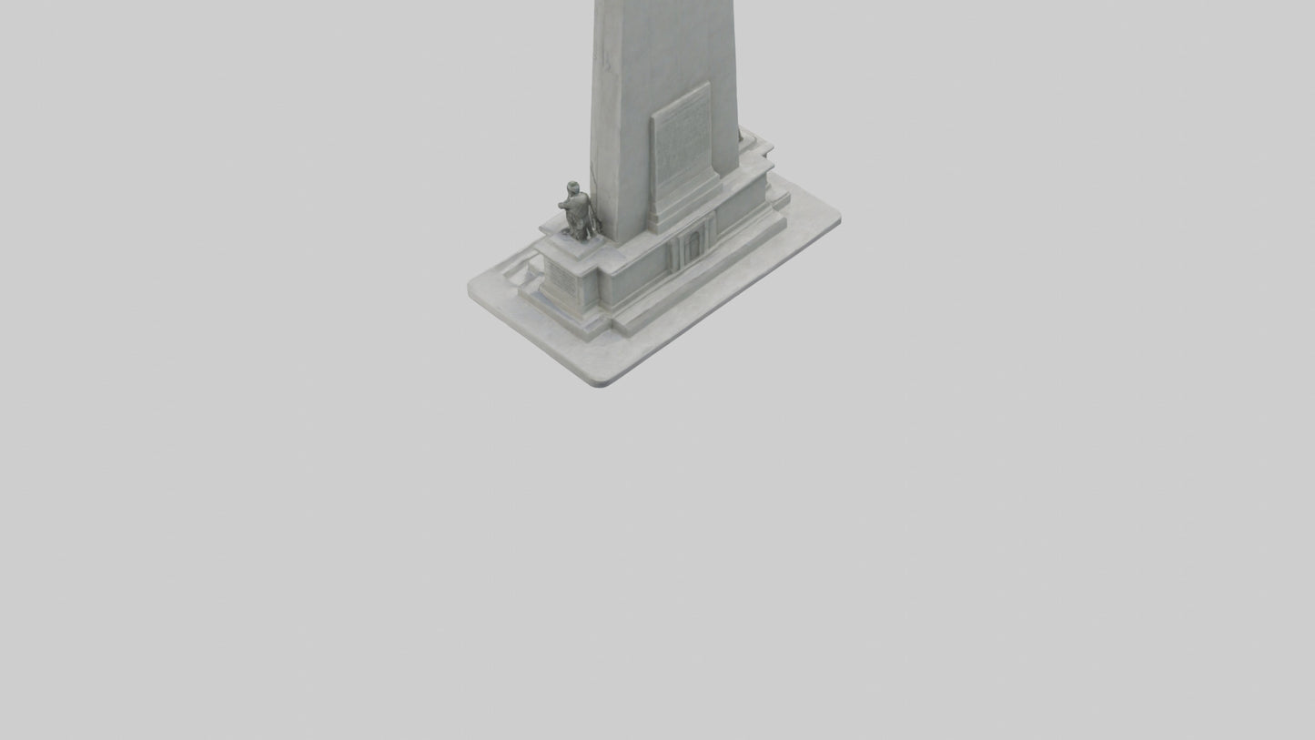 3D model Heroes of Independence monument model VR / AR / low-poly