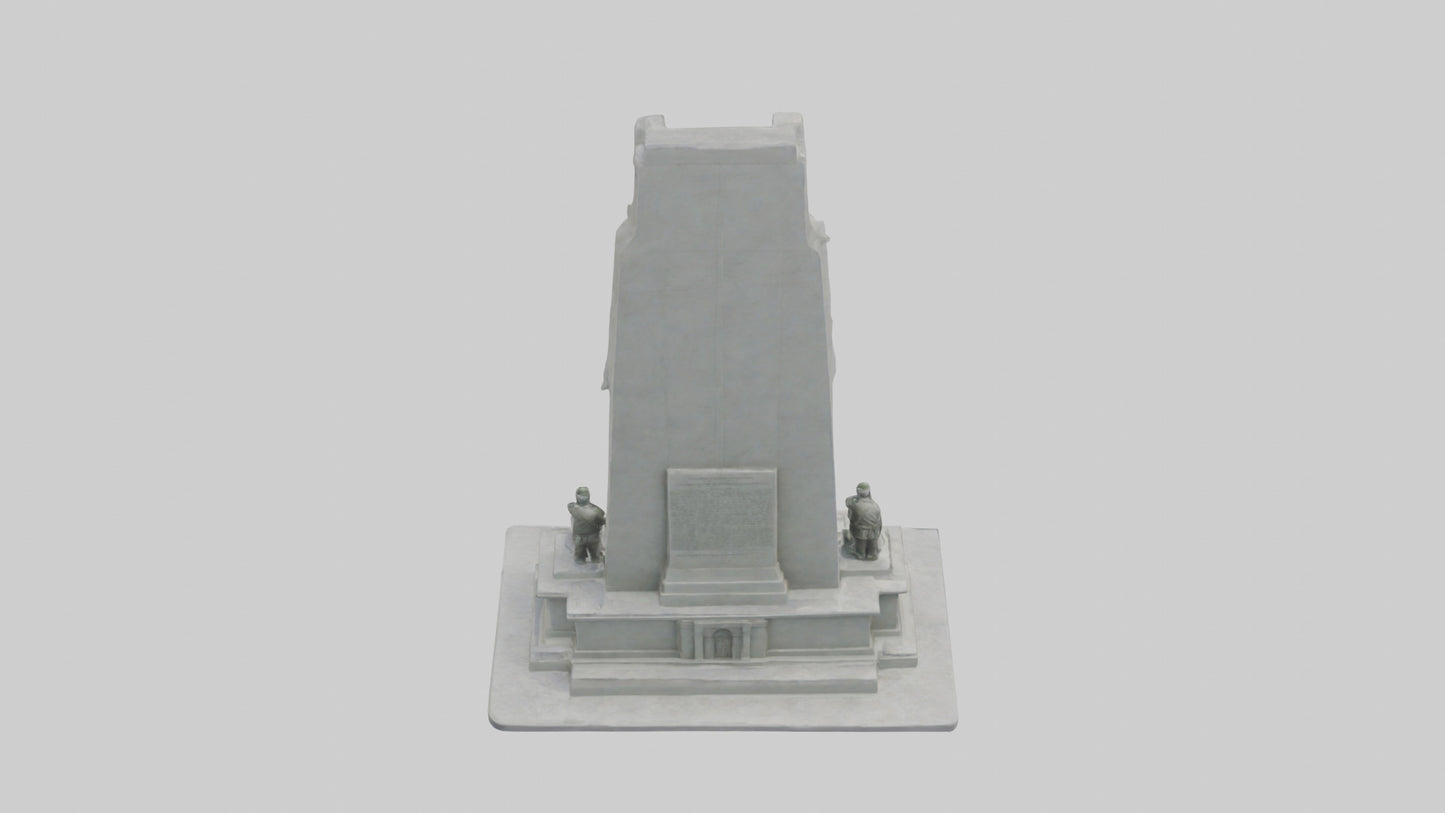 3D model Heroes of Independence monument model VR / AR / low-poly