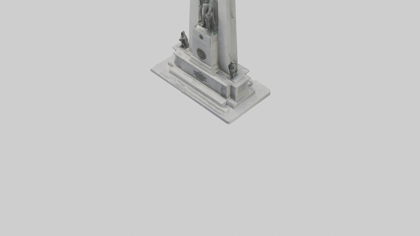 3D model Heroes of Independence monument model VR / AR / low-poly