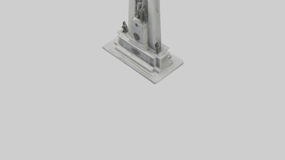 3D model Heroes of Independence monument model VR / AR / low-poly