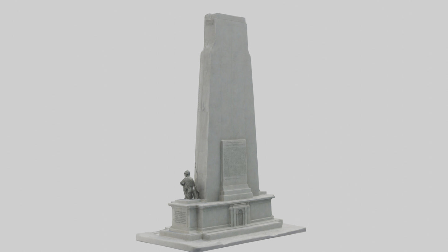 3D model Heroes of Independence monument model VR / AR / low-poly