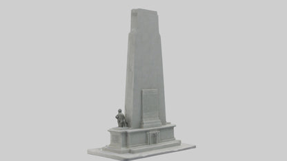 3D model Heroes of Independence monument model VR / AR / low-poly