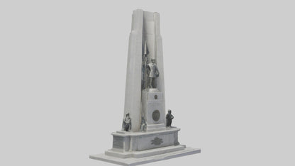 3D model Heroes of Independence monument model VR / AR / low-poly