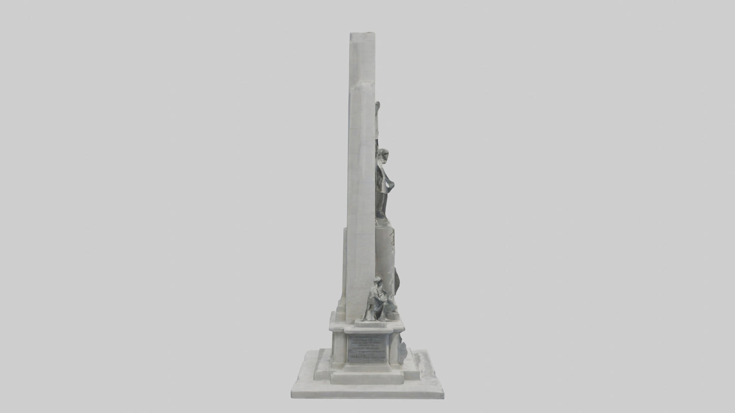 3D model Heroes of Independence monument model VR / AR / low-poly