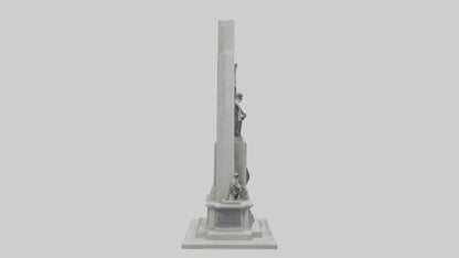 3D model Heroes of Independence monument model VR / AR / low-poly