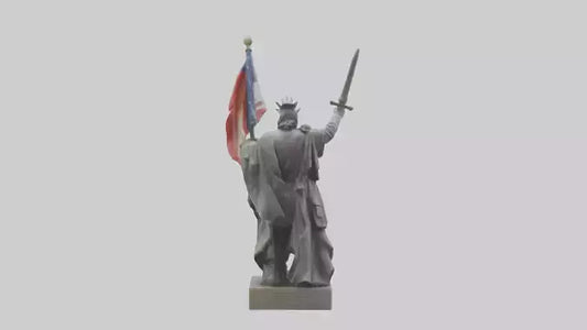 3D model Heroes of Revolution statue model VR / AR / low-poly