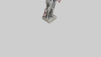 3D model Heroes of Revolution statue model VR / AR / low-poly
