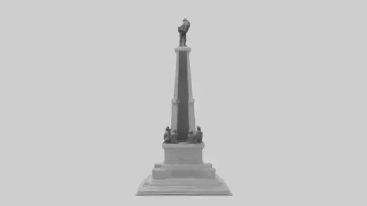 3D model Heroes of the Revolution monument model VR / AR / low-poly