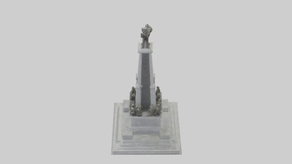 3D model Heroes of the Revolution monument model VR / AR / low-poly