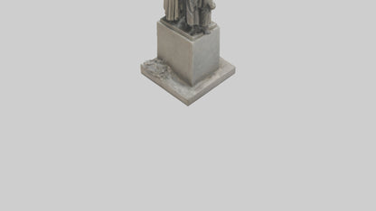 3D model Heroes of the War for Peace statue model VR / AR / low-poly