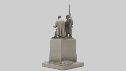 3D model Heroes of the War for Peace statue model VR / AR / low-poly