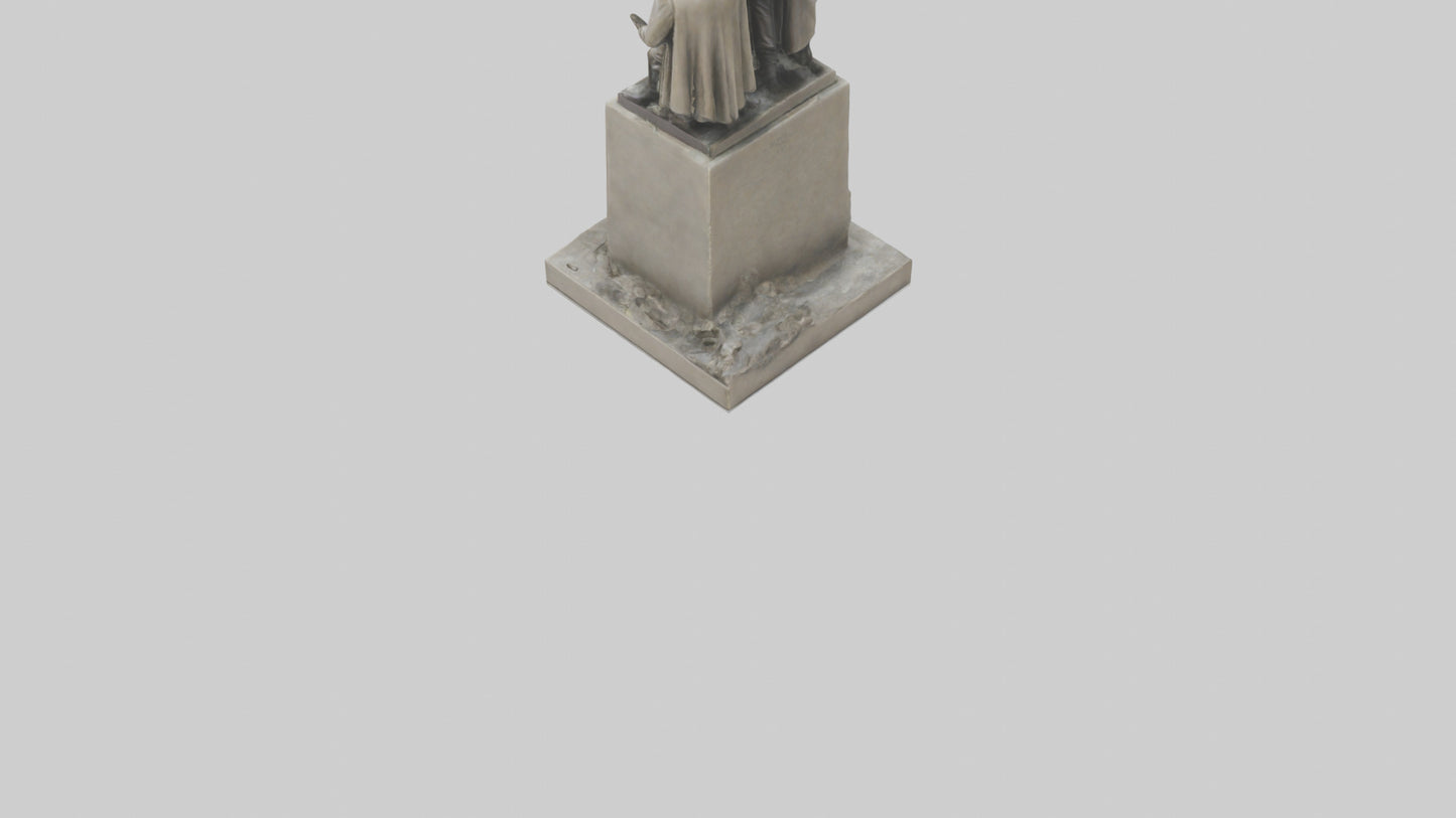 3D model Heroes of the War for Peace statue model VR / AR / low-poly