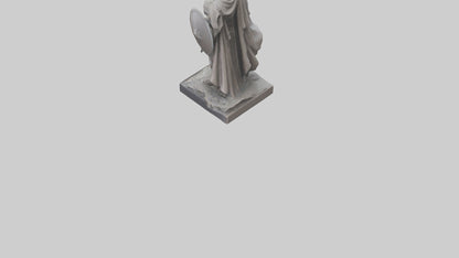 3D model Heroic Battle Commander Statue model VR / AR / low-poly