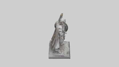 3D model Heroic Battle Commander Statue model VR / AR / low-poly