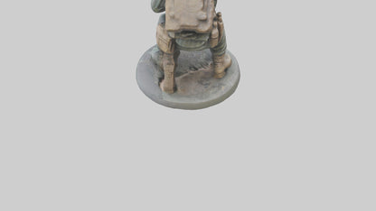 3D model Heroic Reconnaissance Soldier Statue model VR / AR / low-poly