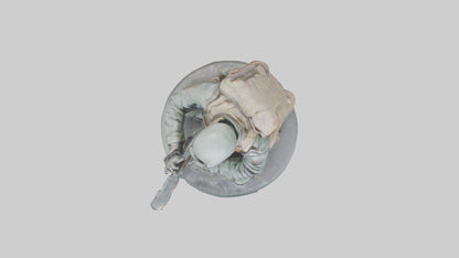 3D model Heroic Reconnaissance Soldier Statue model VR / AR / low-poly