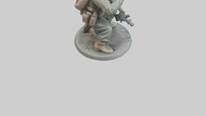 3D model Heroic Reconnaissance Soldier Statue model VR / AR / low-poly
