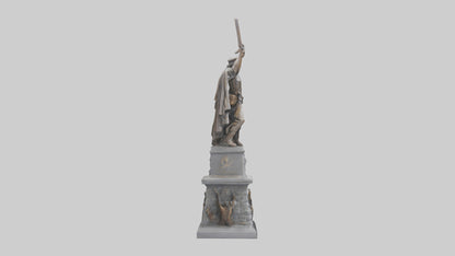 3D model Heroic Struggle for Freedom statue model VR / AR / low-poly