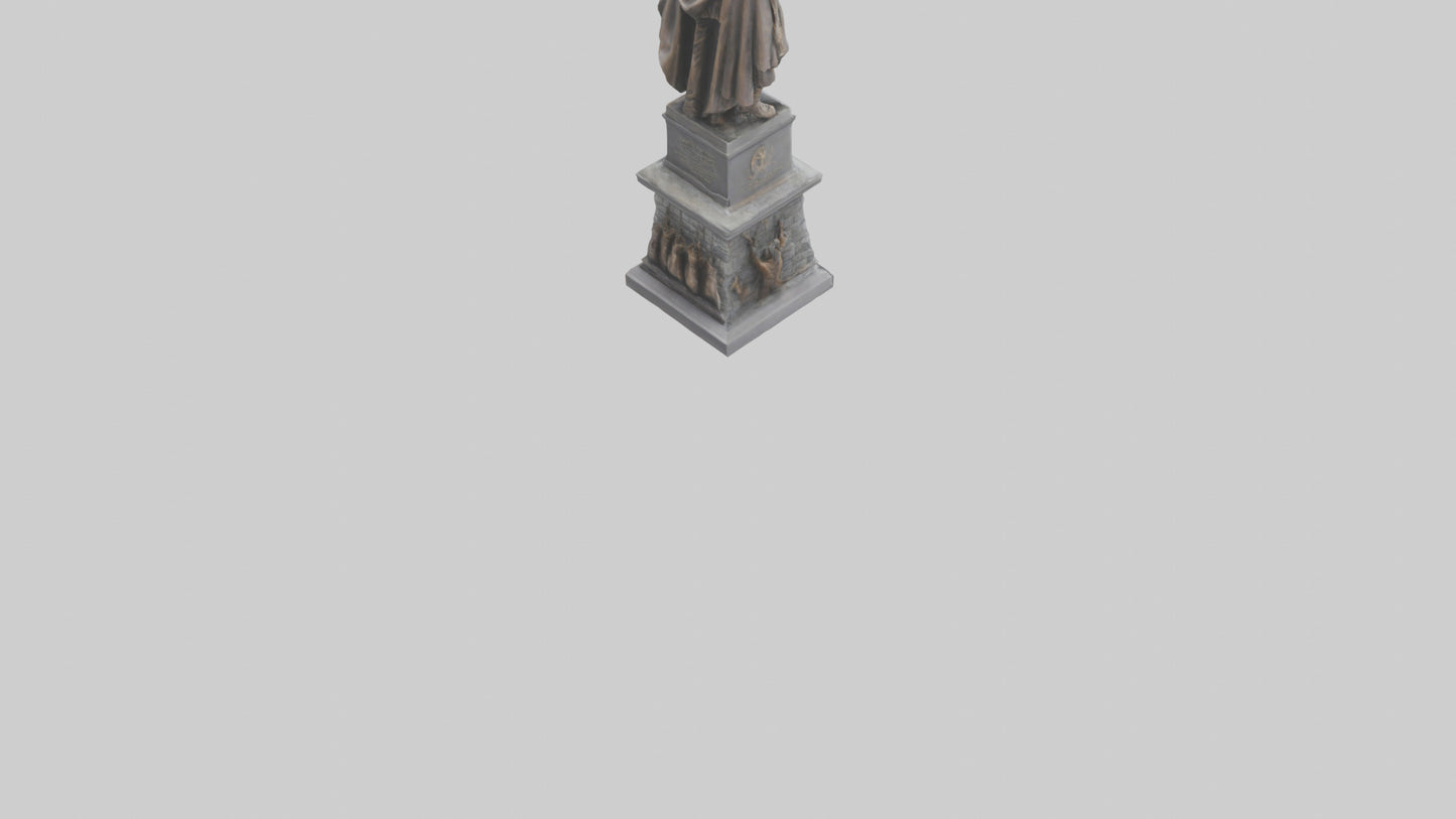 3D model Heroic Struggle for Freedom statue model VR / AR / low-poly