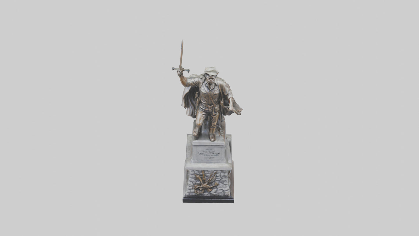 3D model Heroic Struggle for Freedom statue model VR / AR / low-poly