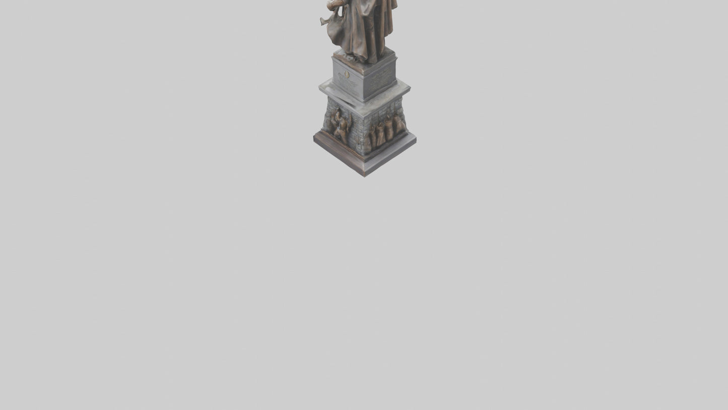 3D model Heroic Struggle for Freedom statue model VR / AR / low-poly