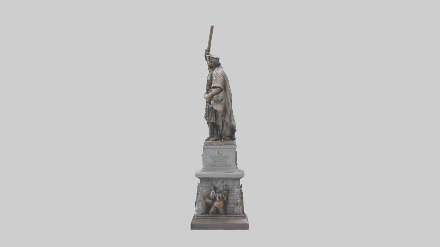 3D model Heroic Struggle for Freedom statue model VR / AR / low-poly