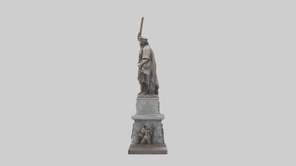 3D model Heroic Struggle for Freedom statue model VR / AR / low-poly