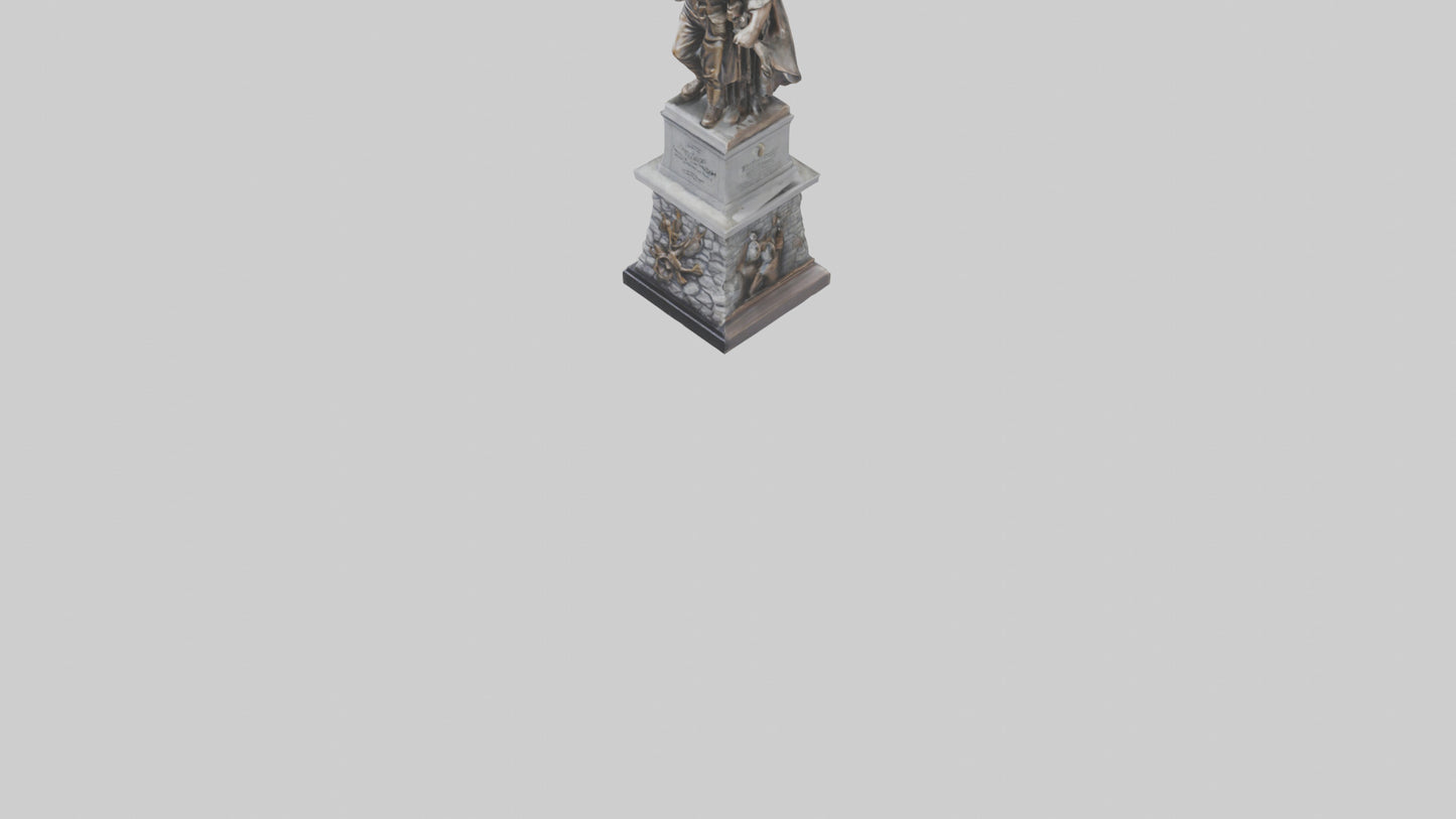 3D model Heroic Struggle for Freedom statue model VR / AR / low-poly