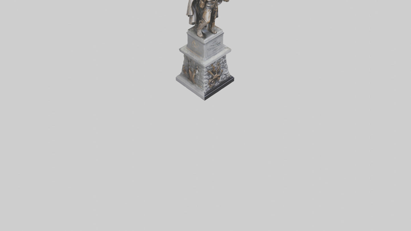 3D model Heroic Struggle for Freedom statue model VR / AR / low-poly