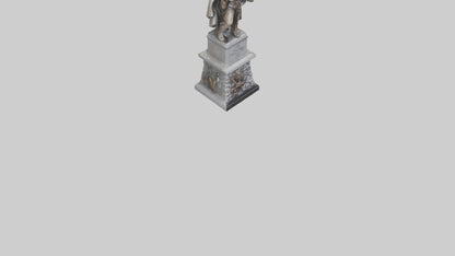 3D model Heroic Struggle for Freedom statue model VR / AR / low-poly