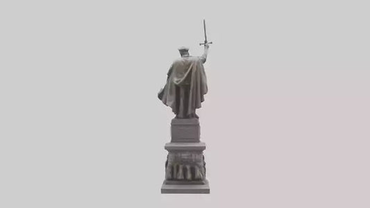 3D model Heroic Struggle for Freedom statue model VR / AR / low-poly