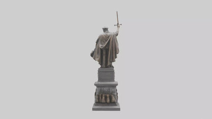 3D model Heroic Struggle for Freedom statue model VR / AR / low-poly
