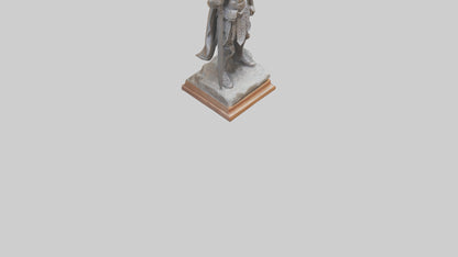 Heroic Warrior Sculpture model VR / AR / low-poly
