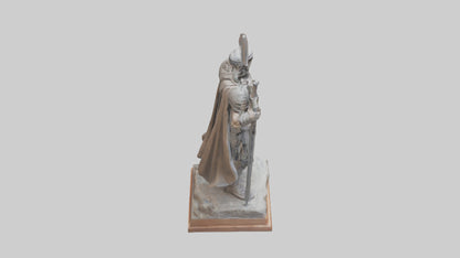 Heroic Warrior Sculpture model VR / AR / low-poly