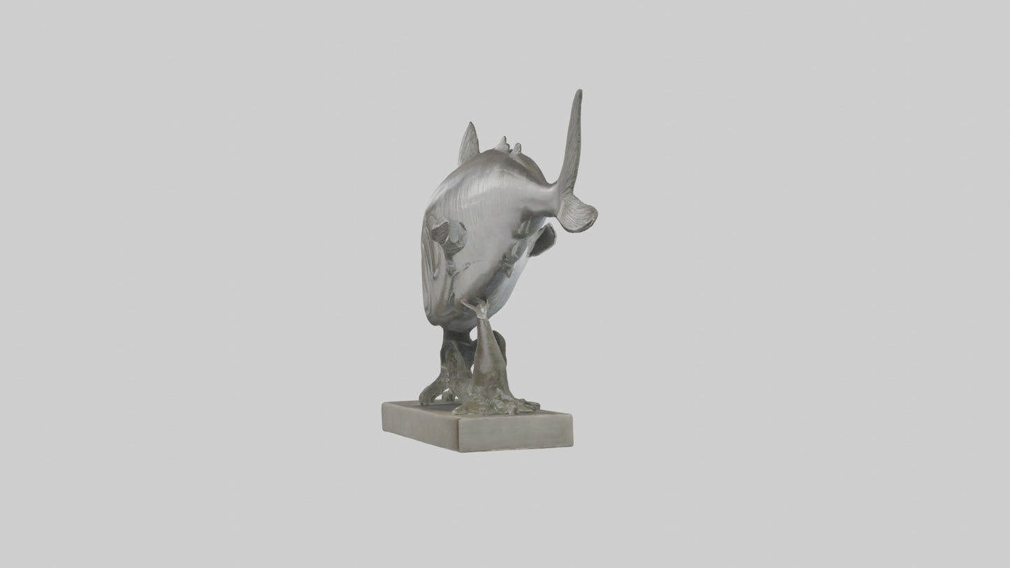 3D model Herring statue model VR / AR / low-poly