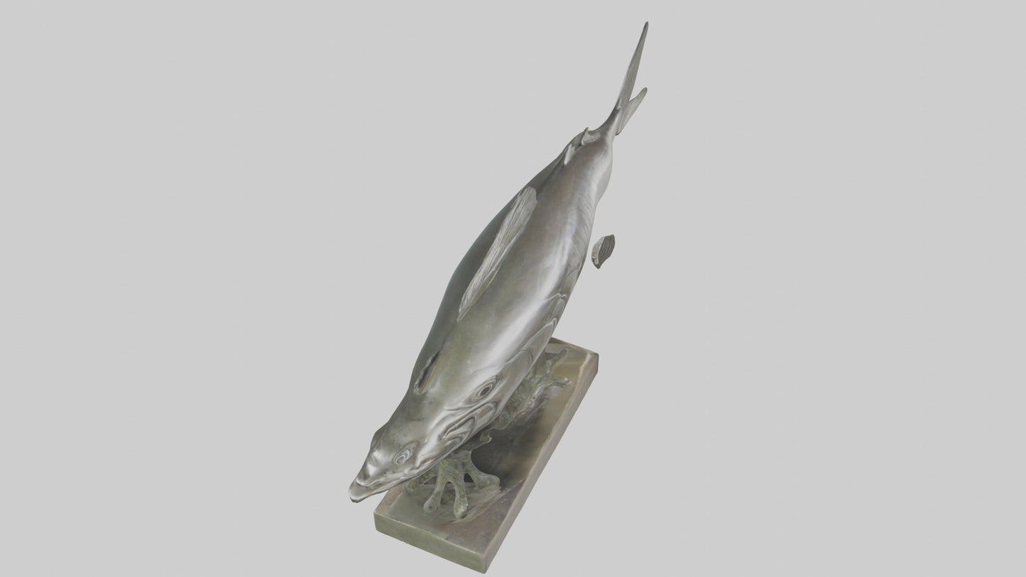 3D model Herring statue model VR / AR / low-poly