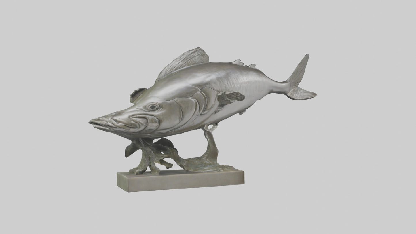3D model Herring statue model VR / AR / low-poly