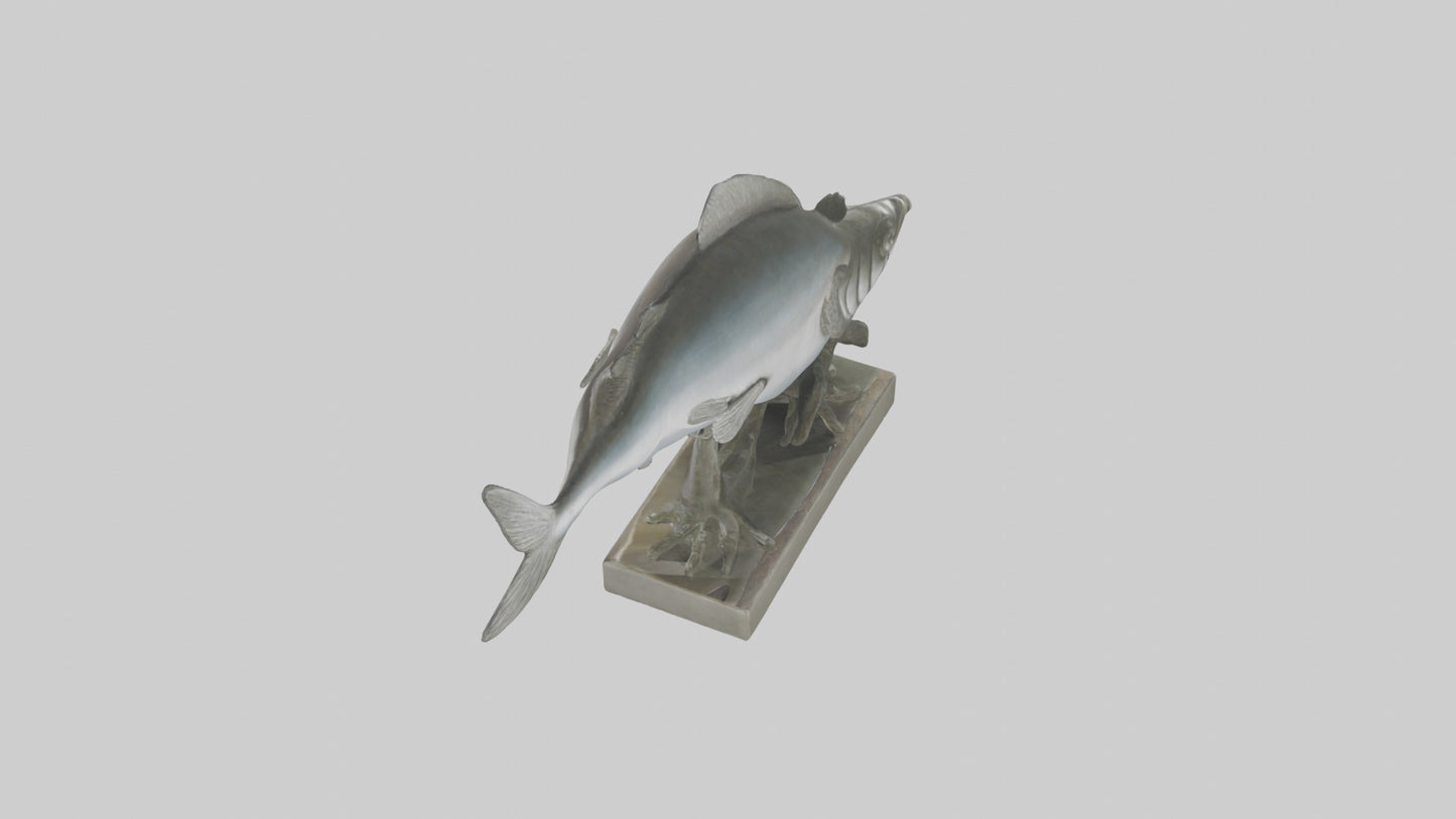 3D model Herring statue model VR / AR / low-poly