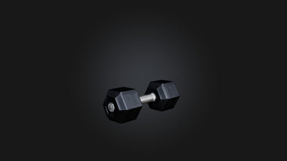 3D model Hex Dumbell VR / AR / low-poly