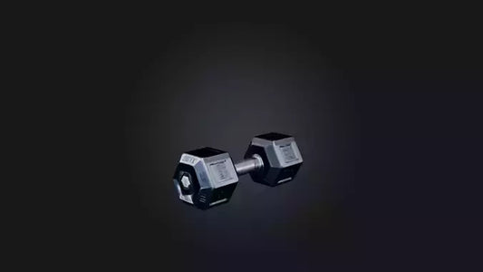 3D model Hex Dumbell VR / AR / low-poly
