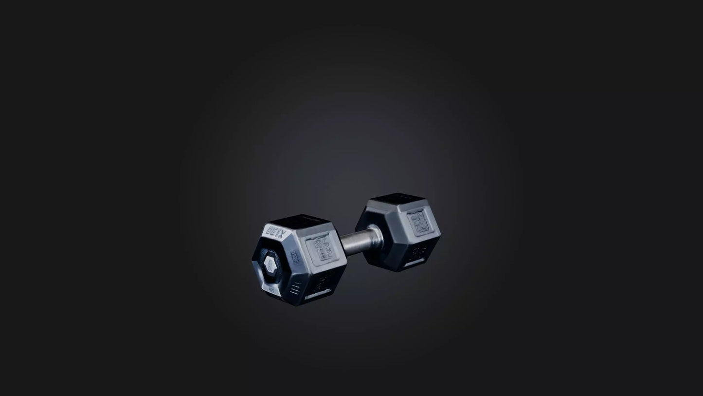 3D model Hex Dumbell VR / AR / low-poly