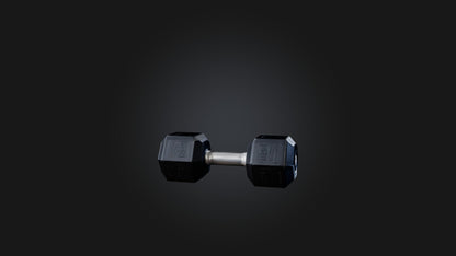 3D model Hex Dumbell VR / AR / low-poly