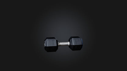 3D model Hex Dumbell VR / AR / low-poly