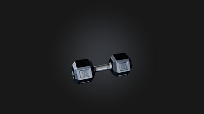 3D model Hex Dumbell VR / AR / low-poly