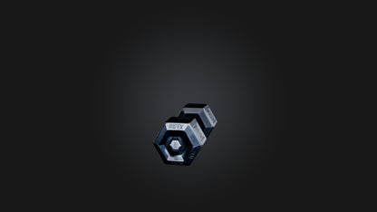 3D model Hex Dumbell VR / AR / low-poly