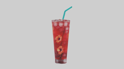 Hibiscus iced tea model VR / AR / low-poly