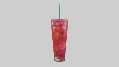 Hibiscus iced tea model VR / AR / low-poly